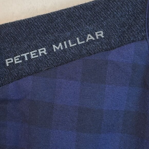 NWT!! Peter Millar Vest Mens Navy Fuse Elite Flannel Hybrid Perform - XL - Picture 12 of 14